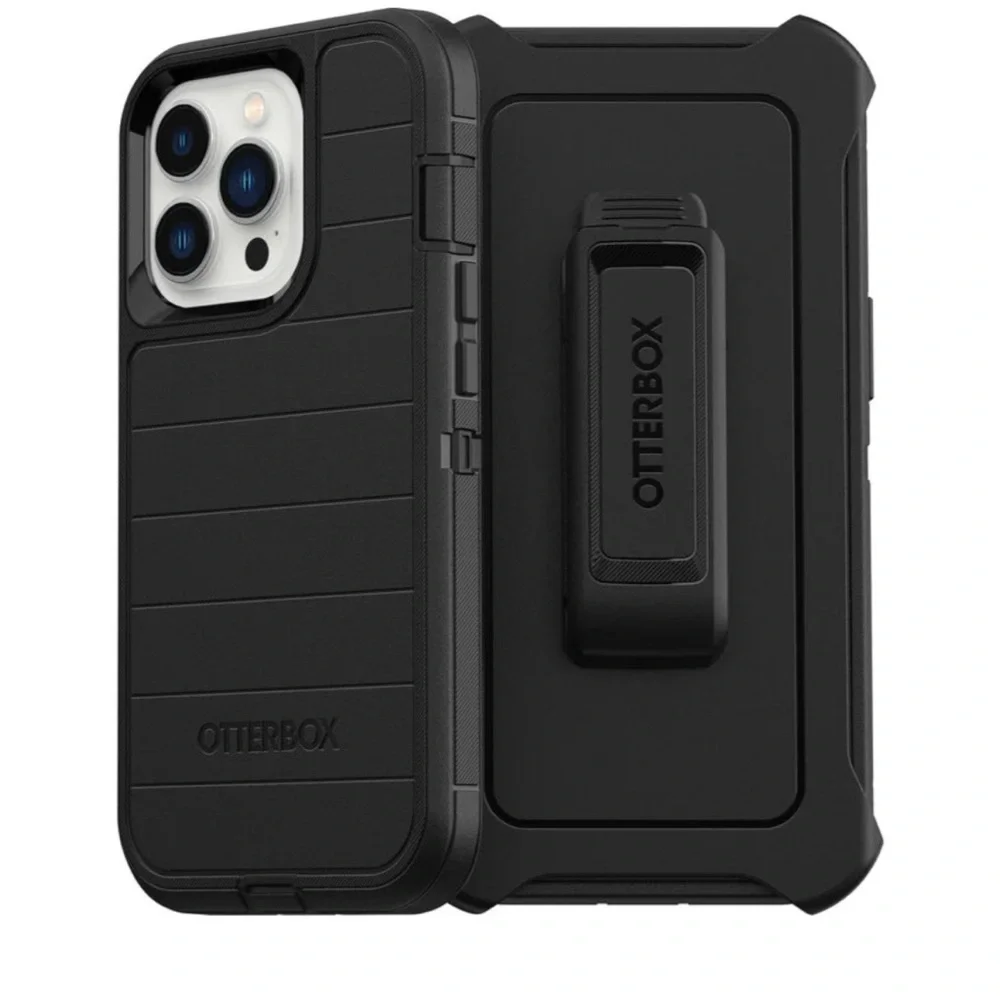 OtterBox Defender Series Pro iPhone 13 Pro Case Black Antimicrobial New